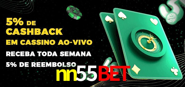 Promoções do cassino ao Vivo nn55bet